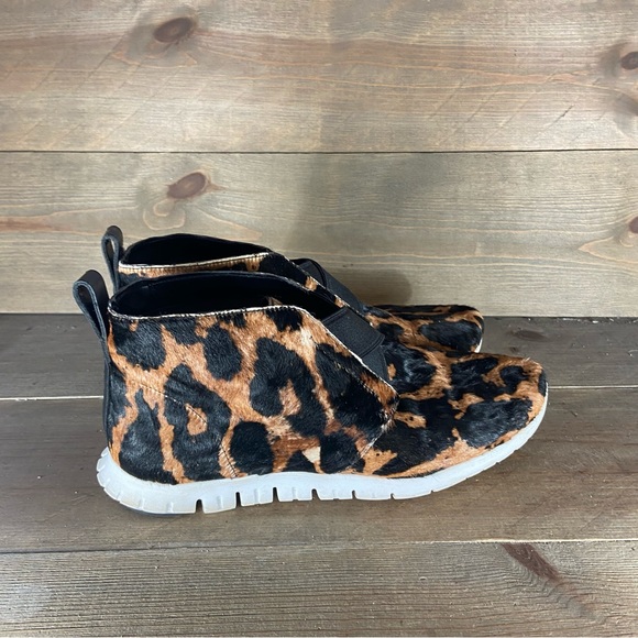 Cole haan zerogrand chukka Womens size 7 shoes leopard print slip on boots - Picture 2 of 8